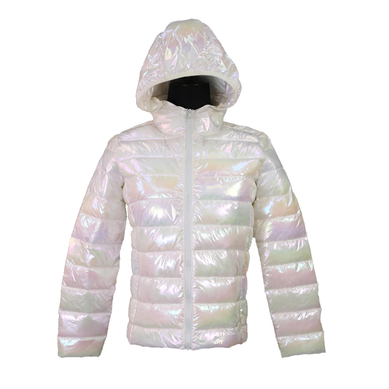 Women's dazzling fabric Autumn Winter Heavy Windproof Customized Padding Jackets